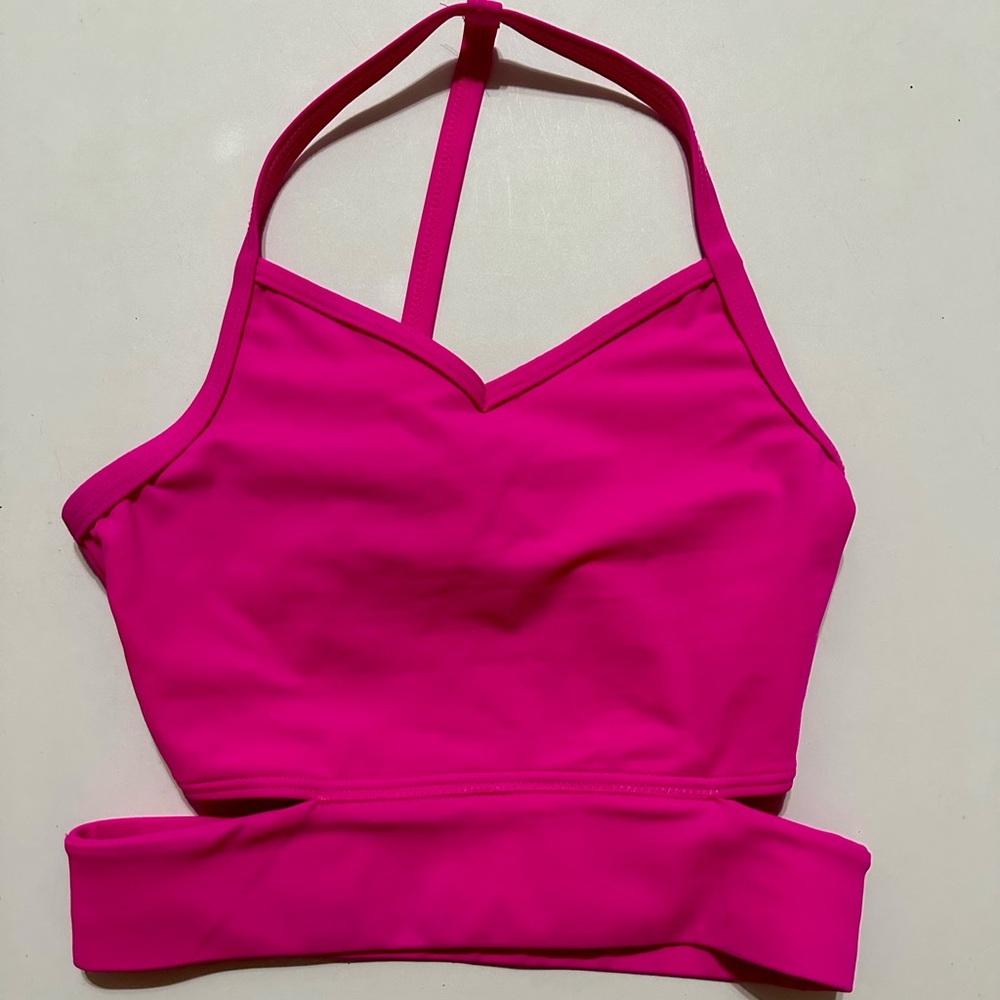 Balera Hot Pink crop dance top XS